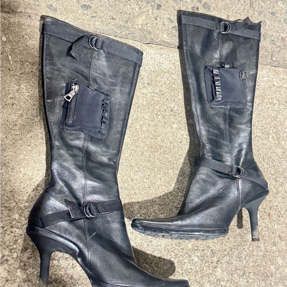 Stylish Black Knee-High Boots